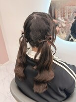 クラン 北新地店(Clan)&nbsp;リボンツインテール/北新地ヘアセット