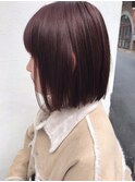 チェリーレッド_マニッシュショート,ネイビー,フレンチボブ