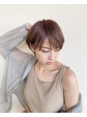 透け感ショート