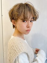 Aラインボブ/マロンベージュ/ニュアンスマッシュ[東銀座/銀座]