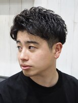 ヨシザワインク プレミアム 横浜 桜木町店(YOSHIZAWA Inc. PREMIUM)&nbsp;ツーブロックリバースショートアップバング無造作アイロンパーマ