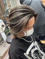 ラフ(LAFF)&nbsp;#バレイヤージュ#グレージュカラー#ボブウルフ#ココアベージュ