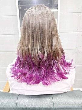 デイズ(days) セクションカラー/ホワイトピンクベビーピンク/ピンクラベンダー