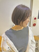 ヘアアンドスペース ベロン(hair&space velon) 伸ばしかけにも◎ショートボブ