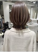 レイヤーカット くびれボブ ミディアムヘアー レイヤーボブ