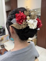 ラディシュ さがみ野(RADISH)&nbsp;20代成人式卒業式向け♪ナチュラルカラー編み込みアレンジヘア