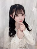 ライブ前にも◎ 編み込みハーフツイン