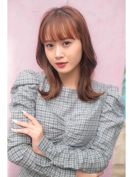 ロンドプランタン 恵比寿(Lond Printemps) くびれセミロングヘアゆるっとカール可愛いベージュカラー