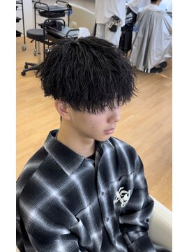 ビカム 名駅(become) ツイストスパイラルパーマメンズマッシュ