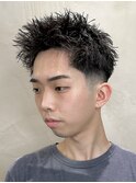 スパイキーショート ピンパーマ