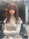 ザクザクレイヤー韓国風ロングストレート