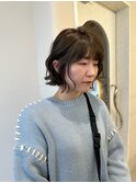 韓国風ボブヨシンモリパーマ