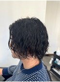 ブルーブラック/スペインカール/スパイキーショート/川口