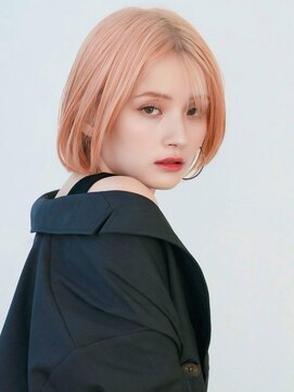 ナイロン 西葛西店(NYLON.) 《NYLON.》ワンカール薄めバング艶感くびれヘアピンク