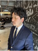 メンズビジネスパーマ