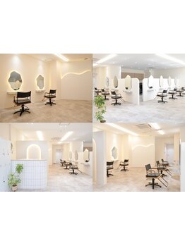 【京橋/女性Stylist多数】白を基調とした、清潔感と温もりがあるおしゃれな空間＆最新の設備を導入◎