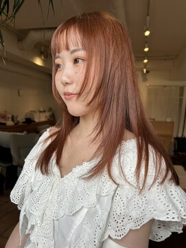 メロウ(MELLOW) orange brown ブリーチなしカラーオレンジ