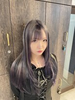 アジールヘア 池袋東口店(agir hair)&nbsp;ラベンダーグレージュ/デザインカラー/レイヤーカット/池袋東口