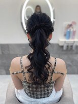 ヘア サロン クラン 東心斎橋店(hair salon clan)&nbsp;きれいめポニー/心斎橋ヘアセット