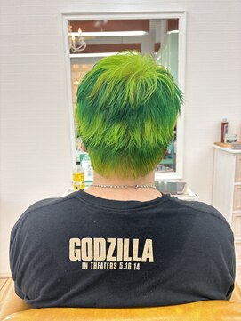 グラスペディア(graspedia) ハイトーン/ブリーチ/デザインカラー/個性的/ライムグリーン