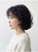 #ボブパーマ ハードパーマ くせ毛風パーマ ウェーブボブ
