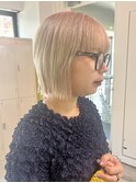 下北沢デザインカラーケアブリーチカラーインナーカラー韓国30代