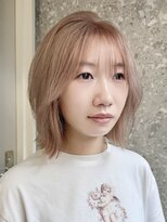 サンク 原宿 表参道(cinq) ダブルカラーハイトーンカラーヘーゼルベージュカラーグレージュ