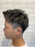 メンズショートハイライトメッシュ