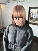 【BOW style】BOB PINK BEIGE　　 [本町/心斎橋/堺筋本町]