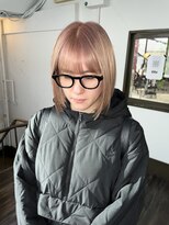 ボウ(BOW)&nbsp;【BOW style】BOB PINK BEIGE　　 [本町/心斎橋/堺筋本町]