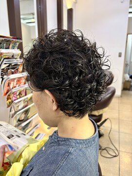 ヘアアーク(HAIR arc) ショートボブ#津田沼#パーマスタイル#ひし形#くびれかわいい