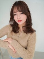 アンジェリカラボ(ANGELICA LABO)&nbsp;ANGELICA ナチュラルベージュ 前髪カット 大人かわいい