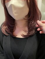 カールム(carlm)&nbsp;レイヤーカット/顔周りレイヤー/ピンクカラー/春カラー/髪質改善