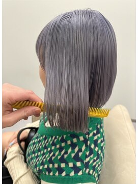 チザン(TIZAN) ペールラベンダー×ミディアムボブ