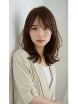 トータルビューティーサロン プリエ(prier)&nbsp;くびれミディアム＋ミルクティーベージュカラー