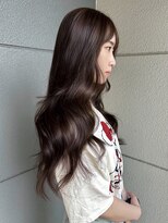 ヘアーアイストゥーレ(HAIR ICI TRE)&nbsp;艶カラー　グレージュ　ブリーチなし　ロングレイヤー