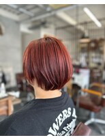 セットアップ 岡山北長瀬店(SET-UP) ナチュラルショート カーディナルレッド