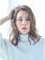 ウィルゴ(VIRGO) 【VIRGO】かきあげで色気たっぷりなウェービーミディ