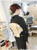 留袖着付夜会巻きヘアセット【ヘアアレンジ　立川/立川南/国立】