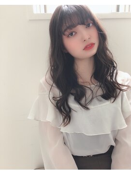 チョビー 銀座(chobii) デジタルパーマ/透明感グレージュ/ゆるふわ/ルーズ/小顔/高柳