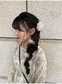 和服にも合う！フラワーダウンアレンジ