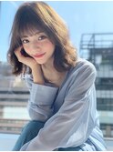 【Zina】くびれ/前髪/ミントベージュ/セシルカット/20代30代40代