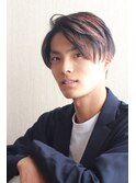 韓国　マッシュ　メンズ　センターパート