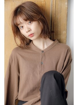 リュンヌ 門前仲町(lune) こなれミディ ハイライトカラー 大人ガーリー【LINONA】