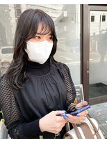 アトレ(attrait)&nbsp;＊くすみカラー グレージュ シースルーバング 透明感