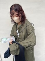 リィリ バイ ロダット 横浜(rili by LODAT)&nbsp;チェリーレッドカーリーパーマヘア【rili横浜】