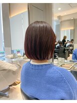 ガリカ 蔵前(Gallica)&nbsp;【佐久間史将】大人かわいいぱっつんボブx暖色ボルドーカラー