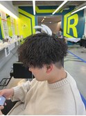 波巻きパーマ