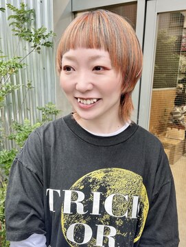 ザレミー(THE REMMY) マッシュウルフ/ショートウルフ/デザインカラー/オレンジカラー