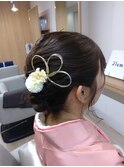 アップスタイル ヘアセット